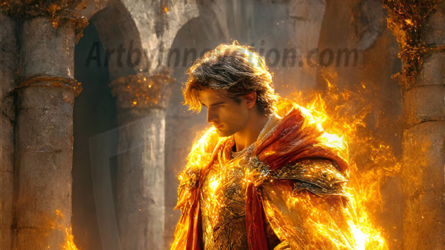 AI-generated abstract art featuring beautiful, handsome, sexy, shirtless, men, boys, lads. Fantasy, elemental mages typically have the ability to manipulate the basic elements, such as fire, water, earth, and air. This can extend to controlling sub-elements like ice, lightning, and sometimes even metal or wood.