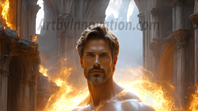 AI-generated abstract art featuring beautiful, handsome, sexy, shirtless, men, boys, lads. Fantasy, elemental mages typically have the ability to manipulate the basic elements, such as fire, water, earth, and air. This can extend to controlling sub-elements like ice, lightning, and sometimes even metal or wood.