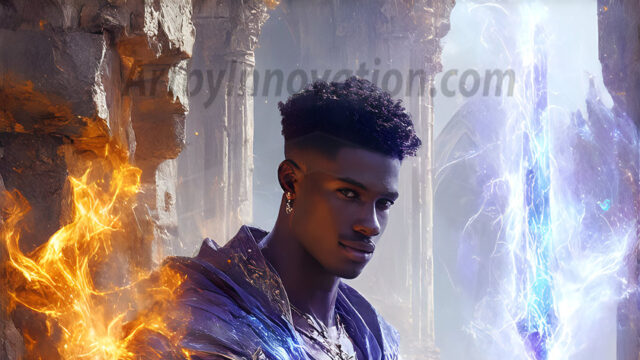 AI-generated abstract art featuring beautiful, handsome, sexy, shirtless, men, boys, lads. Fantasy, elemental mages typically have the ability to manipulate the basic elements, such as fire, water, earth, and air. This can extend to controlling sub-elements like ice, lightning, and sometimes even metal or wood.