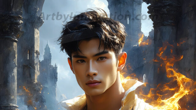 AI-generated abstract art featuring beautiful, handsome, sexy, shirtless, men, boys, lads. Fantasy, elemental mages typically have the ability to manipulate the basic elements, such as fire, water, earth, and air. This can extend to controlling sub-elements like ice, lightning, and sometimes even metal or wood.