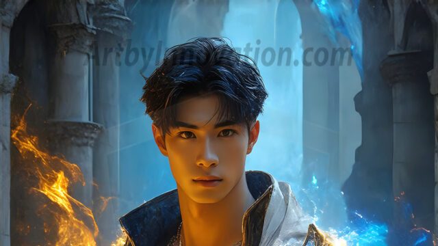 AI-generated abstract art featuring beautiful, handsome, sexy, shirtless, men, boys, lads. Fantasy, elemental mages typically have the ability to manipulate the basic elements, such as fire, water, earth, and air. This can extend to controlling sub-elements like ice, lightning, and sometimes even metal or wood.