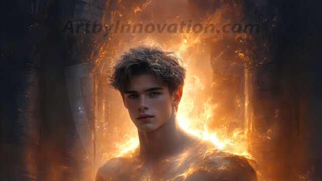 AI-generated abstract art featuring beautiful, handsome, sexy, shirtless, men, boys, lads. Fantasy, elemental mages typically have the ability to manipulate the basic elements, such as fire, water, earth, and air. This can extend to controlling sub-elements like ice, lightning, and sometimes even metal or wood.
