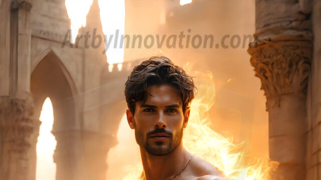 AI-generated abstract art featuring beautiful, handsome, sexy, shirtless, men, boys, lads. Fantasy, elemental mages typically have the ability to manipulate the basic elements, such as fire, water, earth, and air. This can extend to controlling sub-elements like ice, lightning, and sometimes even metal or wood.