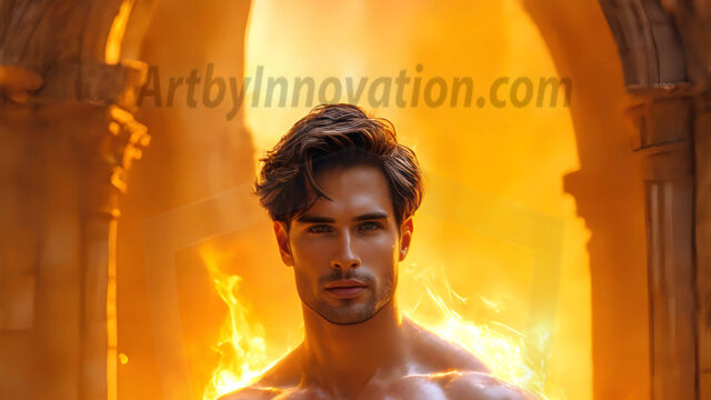 AI-generated abstract art featuring beautiful, handsome, sexy, shirtless, men, boys, lads. Fantasy, elemental mages typically have the ability to manipulate the basic elements, such as fire, water, earth, and air. This can extend to controlling sub-elements like ice, lightning, and sometimes even metal or wood.