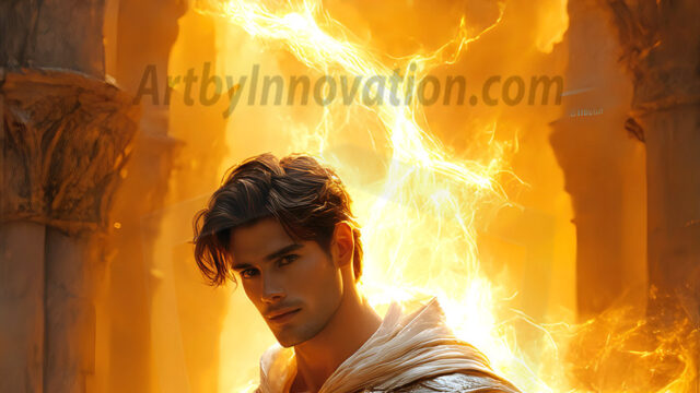 AI-generated abstract art featuring beautiful, handsome, sexy, shirtless, men, boys, lads. Fantasy, elemental mages typically have the ability to manipulate the basic elements, such as fire, water, earth, and air. This can extend to controlling sub-elements like ice, lightning, and sometimes even metal or wood.