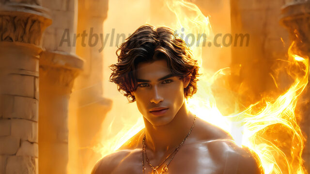 AI-generated abstract art featuring beautiful, handsome, sexy, shirtless, men, boys, lads. Fantasy, elemental mages typically have the ability to manipulate the basic elements, such as fire, water, earth, and air. This can extend to controlling sub-elements like ice, lightning, and sometimes even metal or wood.