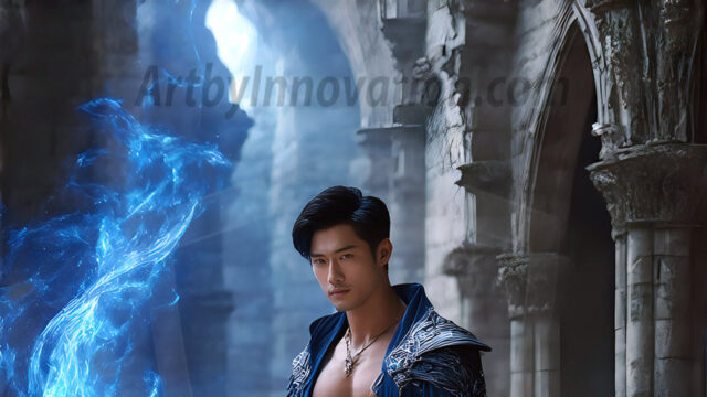 AI-generated abstract art featuring beautiful, handsome, sexy, shirtless, men, boys, lads. Fantasy, elemental mages typically have the ability to manipulate the basic elements, such as fire, water, earth, and air. This can extend to controlling sub-elements like ice, lightning, and sometimes even metal or wood.