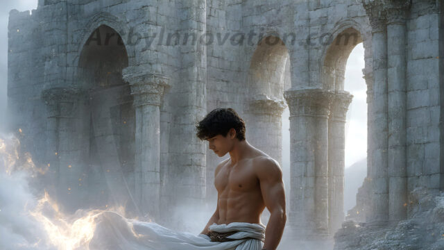 AI-generated abstract art featuring beautiful, handsome, sexy, shirtless, men, boys, lads. Fantasy, elemental mages typically have the ability to manipulate the basic elements, such as fire, water, earth, and air. This can extend to controlling sub-elements like ice, lightning, and sometimes even metal or wood.