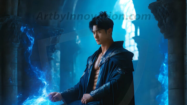 AI-generated abstract art featuring beautiful, handsome, sexy, shirtless, men, boys, lads. Fantasy, elemental mages typically have the ability to manipulate the basic elements, such as fire, water, earth, and air. This can extend to controlling sub-elements like ice, lightning, and sometimes even metal or wood.