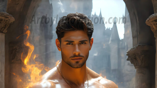 AI-generated abstract art featuring beautiful, handsome, sexy, shirtless, men, boys, lads. Fantasy, elemental mages typically have the ability to manipulate the basic elements, such as fire, water, earth, and air. This can extend to controlling sub-elements like ice, lightning, and sometimes even metal or wood.