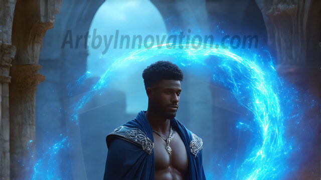 AI-generated abstract art featuring beautiful, handsome, sexy, shirtless, men, boys, lads. Fantasy, elemental mages typically have the ability to manipulate the basic elements, such as fire, water, earth, and air. This can extend to controlling sub-elements like ice, lightning, and sometimes even metal or wood.