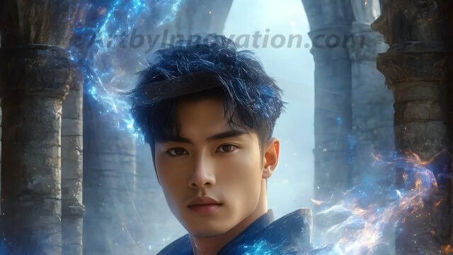 AI-generated abstract art featuring beautiful, handsome, sexy, shirtless, men, boys, lads. Fantasy, elemental mages typically have the ability to manipulate the basic elements, such as fire, water, earth, and air. This can extend to controlling sub-elements like ice, lightning, and sometimes even metal or wood.