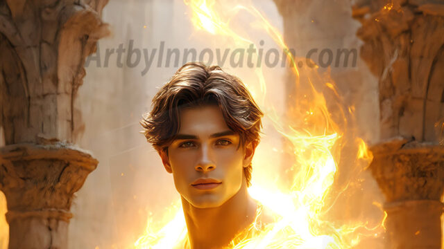 AI-generated abstract art featuring beautiful, handsome, sexy, shirtless, men, boys, lads. Fantasy, elemental mages typically have the ability to manipulate the basic elements, such as fire, water, earth, and air. This can extend to controlling sub-elements like ice, lightning, and sometimes even metal or wood.