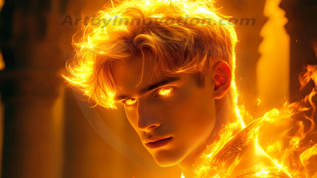 AI-generated abstract art featuring beautiful, handsome, sexy, shirtless, men, boys, lads. Fantasy, elemental mages typically have the ability to manipulate the basic elements, such as fire, water, earth, and air. This can extend to controlling sub-elements like ice, lightning, and sometimes even metal or wood.