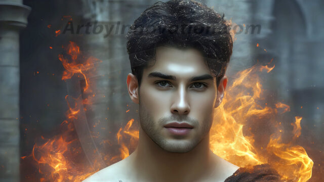 AI-generated abstract art featuring beautiful, handsome, sexy, shirtless, men, boys, lads. Fantasy, elemental mages typically have the ability to manipulate the basic elements, such as fire, water, earth, and air. This can extend to controlling sub-elements like ice, lightning, and sometimes even metal or wood.