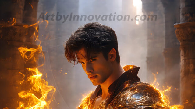 AI-generated abstract art featuring beautiful, handsome, sexy, shirtless, men, boys, lads. Fantasy, elemental mages typically have the ability to manipulate the basic elements, such as fire, water, earth, and air. This can extend to controlling sub-elements like ice, lightning, and sometimes even metal or wood.