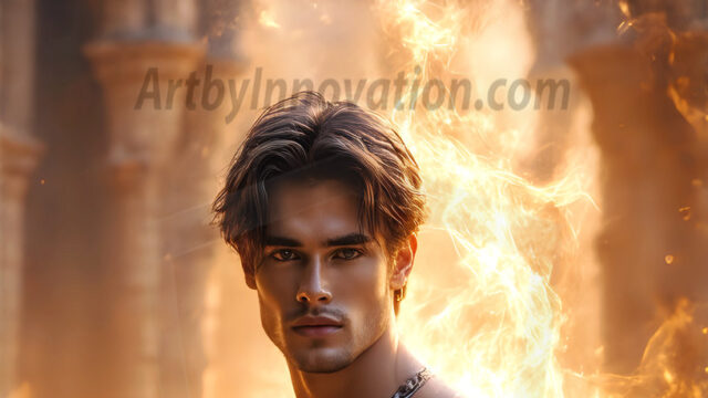 AI-generated abstract art featuring beautiful, handsome, sexy, shirtless, men, boys, lads. Fantasy, elemental mages typically have the ability to manipulate the basic elements, such as fire, water, earth, and air. This can extend to controlling sub-elements like ice, lightning, and sometimes even metal or wood.