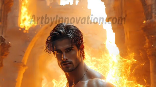 AI-generated abstract art featuring beautiful, handsome, sexy, shirtless, men, boys, lads. Fantasy, elemental mages typically have the ability to manipulate the basic elements, such as fire, water, earth, and air. This can extend to controlling sub-elements like ice, lightning, and sometimes even metal or wood.