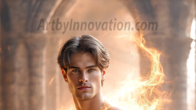 AI-generated abstract art featuring beautiful, handsome, sexy, shirtless, men, boys, lads. Fantasy, elemental mages typically have the ability to manipulate the basic elements, such as fire, water, earth, and air. This can extend to controlling sub-elements like ice, lightning, and sometimes even metal or wood.