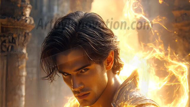 AI-generated abstract art featuring beautiful, handsome, sexy, shirtless, men, boys, lads. Fantasy, elemental mages typically have the ability to manipulate the basic elements, such as fire, water, earth, and air. This can extend to controlling sub-elements like ice, lightning, and sometimes even metal or wood.