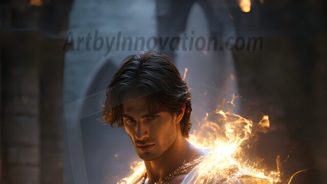 AI-generated abstract art featuring beautiful, handsome, sexy, shirtless, men, boys, lads. Fantasy, elemental mages typically have the ability to manipulate the basic elements, such as fire, water, earth, and air. This can extend to controlling sub-elements like ice, lightning, and sometimes even metal or wood.