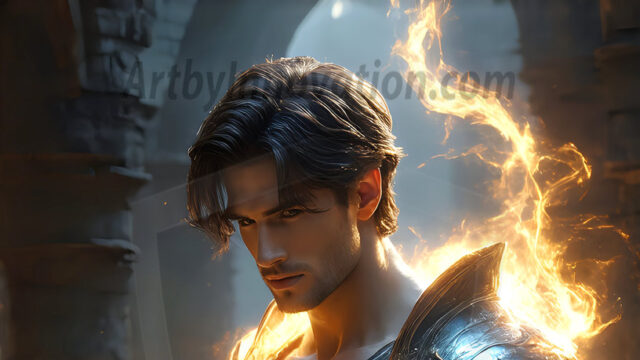 AI-generated abstract art featuring beautiful, handsome, sexy, shirtless, men, boys, lads. Fantasy, elemental mages typically have the ability to manipulate the basic elements, such as fire, water, earth, and air. This can extend to controlling sub-elements like ice, lightning, and sometimes even metal or wood.