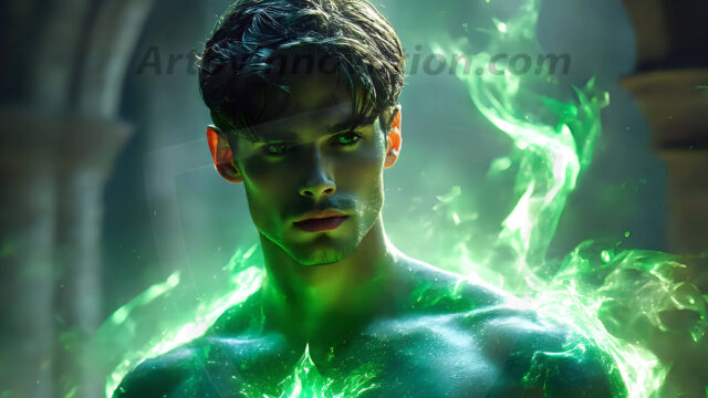 AI-generated abstract art featuring beautiful, handsome, sexy, shirtless, men, boys, lads. Fantasy, elemental mages typically have the ability to manipulate the basic elements, such as fire, water, earth, and air. This can extend to controlling sub-elements like ice, lightning, and sometimes even metal or wood.