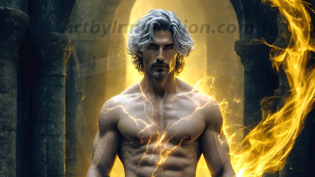 AI-generated abstract art featuring beautiful, handsome, sexy, shirtless, men, boys, lads. Fantasy, elemental mages typically have the ability to manipulate the basic elements, such as fire, water, earth, and air. This can extend to controlling sub-elements like ice, lightning, and sometimes even metal or wood.