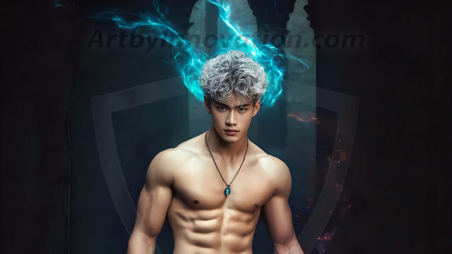 AI-generated abstract art featuring beautiful, handsome, sexy, shirtless, men, boys, lads. Fantasy, elemental mages typically have the ability to manipulate the basic elements, such as fire, water, earth, and air. This can extend to controlling sub-elements like ice, lightning, and sometimes even metal or wood.