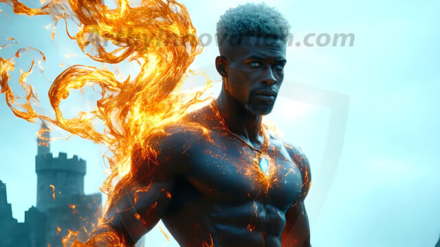 AI-generated abstract art featuring beautiful, handsome, sexy, shirtless, men, boys, lads. Fantasy, elemental mages typically have the ability to manipulate the basic elements, such as fire, water, earth, and air. This can extend to controlling sub-elements like ice, lightning, and sometimes even metal or wood.