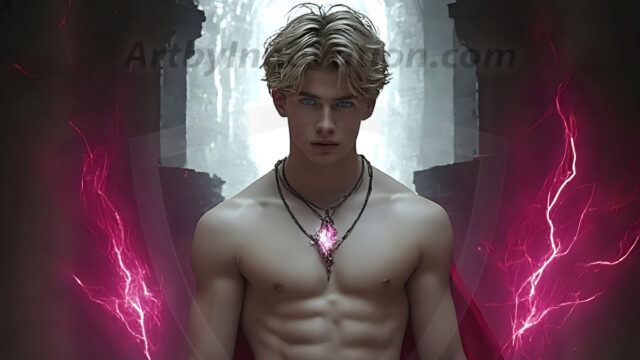 AI-generated abstract art featuring beautiful, handsome, sexy, shirtless, men, boys, lads. Fantasy, elemental mages typically have the ability to manipulate the basic elements, such as fire, water, earth, and air. This can extend to controlling sub-elements like ice, lightning, and sometimes even metal or wood.