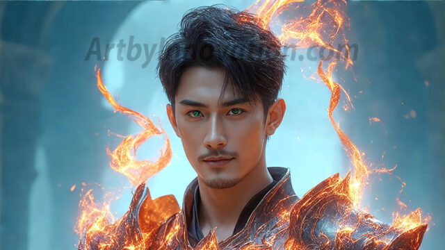 AI-generated abstract art featuring beautiful, handsome, sexy, shirtless, men, boys, lads. Fantasy, elemental mages typically have the ability to manipulate the basic elements, such as fire, water, earth, and air. This can extend to controlling sub-elements like ice, lightning, and sometimes even metal or wood.