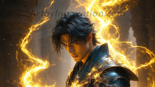 AI-generated abstract art featuring beautiful, handsome, sexy, shirtless, men, boys, lads. Fantasy, elemental mages typically have the ability to manipulate the basic elements, such as fire, water, earth, and air. This can extend to controlling sub-elements like ice, lightning, and sometimes even metal or wood.