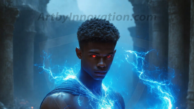 AI-generated abstract art featuring beautiful, handsome, sexy, shirtless, men, boys, lads. Fantasy, elemental mages typically have the ability to manipulate the basic elements, such as fire, water, earth, and air. This can extend to controlling sub-elements like ice, lightning, and sometimes even metal or wood.