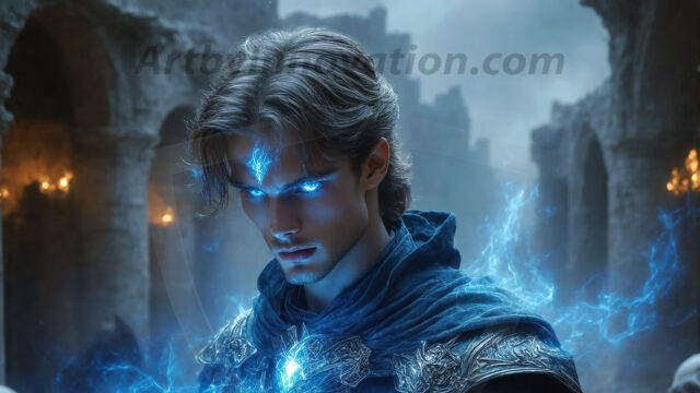 AI-generated abstract art featuring beautiful, handsome, sexy, shirtless, men, boys, lads. Fantasy, elemental mages typically have the ability to manipulate the basic elements, such as fire, water, earth, and air. This can extend to controlling sub-elements like ice, lightning, and sometimes even metal or wood.