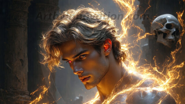 AI-generated abstract art featuring beautiful, handsome, sexy, shirtless, men, boys, lads. Fantasy, elemental mages typically have the ability to manipulate the basic elements, such as fire, water, earth, and air. This can extend to controlling sub-elements like ice, lightning, and sometimes even metal or wood.