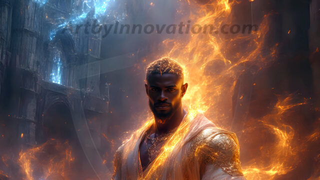 AI-generated abstract art featuring beautiful, handsome, sexy, shirtless, men, boys, lads. Fantasy, elemental mages typically have the ability to manipulate the basic elements, such as fire, water, earth, and air. This can extend to controlling sub-elements like ice, lightning, and sometimes even metal or wood.