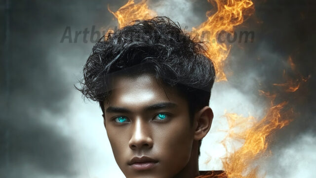 AI-generated abstract art featuring beautiful, handsome, sexy, shirtless, men, boys, lads. Fantasy, elemental mages typically have the ability to manipulate the basic elements, such as fire, water, earth, and air. This can extend to controlling sub-elements like ice, lightning, and sometimes even metal or wood.