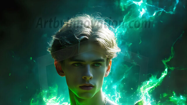 AI-generated abstract art featuring beautiful, handsome, sexy, shirtless, men, boys, lads. Fantasy, elemental mages typically have the ability to manipulate the basic elements, such as fire, water, earth, and air. This can extend to controlling sub-elements like ice, lightning, and sometimes even metal or wood.