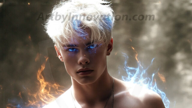 AI-generated abstract art featuring beautiful, handsome, sexy, shirtless, men, boys, lads. Fantasy, elemental mages typically have the ability to manipulate the basic elements, such as fire, water, earth, and air. This can extend to controlling sub-elements like ice, lightning, and sometimes even metal or wood.