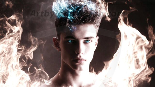 AI-generated abstract art featuring beautiful, handsome, sexy, shirtless, men, boys, lads. Fantasy, elemental mages typically have the ability to manipulate the basic elements, such as fire, water, earth, and air. This can extend to controlling sub-elements like ice, lightning, and sometimes even metal or wood.