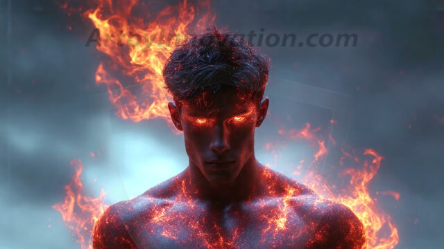 AI-generated abstract art featuring beautiful, handsome, sexy, shirtless, men, boys, lads. Fantasy, elemental mages typically have the ability to manipulate the basic elements, such as fire, water, earth, and air. This can extend to controlling sub-elements like ice, lightning, and sometimes even metal or wood.