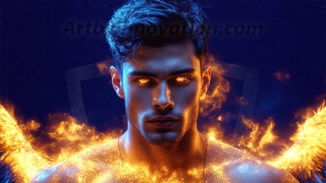 AI-generated abstract art featuring beautiful, handsome, sexy, shirtless, men, boys, lads. Fantasy, elemental mages typically have the ability to manipulate the basic elements, such as fire, water, earth, and air. This can extend to controlling sub-elements like ice, lightning, and sometimes even metal or wood.
