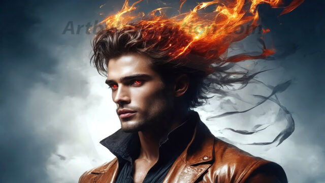 AI-generated abstract art featuring beautiful, handsome, sexy, shirtless, men, boys, lads. Fantasy, elemental mages typically have the ability to manipulate the basic elements, such as fire, water, earth, and air. This can extend to controlling sub-elements like ice, lightning, and sometimes even metal or wood.