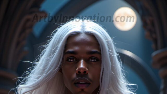 Handsome Male Elves, majestic young male elf standing in an elaborate elven background, in a dark ethereal realm. With pointed ears, wearing glamorous, luxurious, and fierce outfits is an Elven city, full of handsome, and sexy, shirtless elf men, that are adorned with shimmering, iridescent armor.