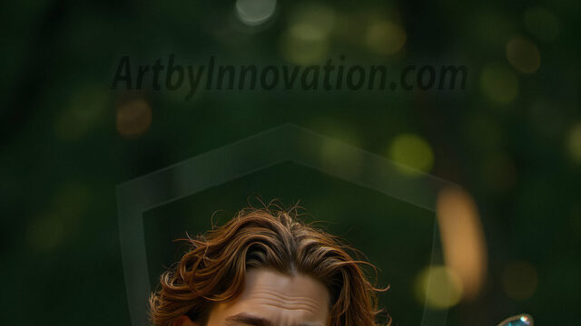 Brought to life through AI, Capturing the Pristine and Elusive Male Fairy. Imagine a realm where handsome shirtless men & boys possess enormous, shimmering crystal wings, vibrant and radiant, capturing and reflecting the light of the environment in a mesmerizing way, and adding a touch of mystery to their intense visage. Outdoors in a fantasy mysterious enchanted realm.