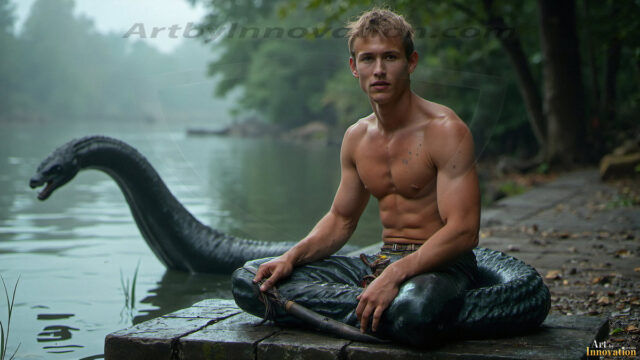 Mermen, The Warriors of the Sea - Male Fantasy Art, brought to life through AI.