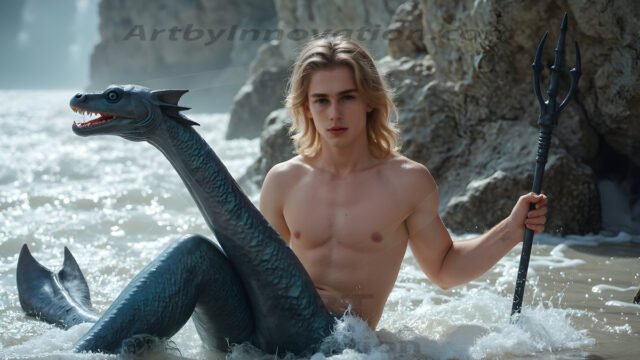 Mermen, The Warriors of the Sea - Male Fantasy Art, brought to life through AI.
