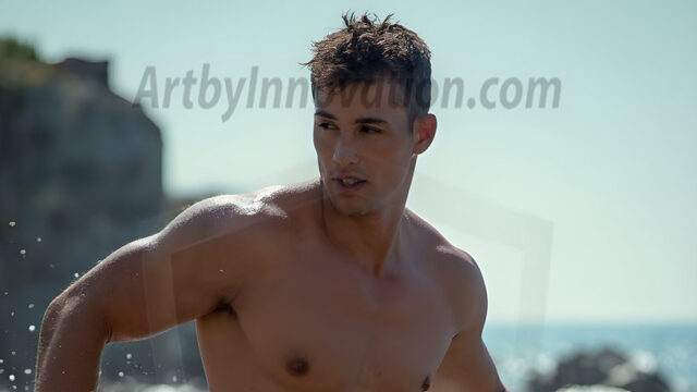 AI-generated HD photos featuring Mermen, The Warriors of the Sea. A collection of over 1,000 AI generated photo images of Mermen Warriors. Shirtless men from all age groups, with slim builds to hot and sexy, muscular body types, and from teenaged boys, to young men, to the handsome Elders. Merman warriors rising from a whirlpool, with a trident in hand, set against a stormy backdrop with dramatic lighting. Vibrant coral reefs, with detailed underwater scenes, highly realistic, with obsidian scales, that shimmer in the sunlight.