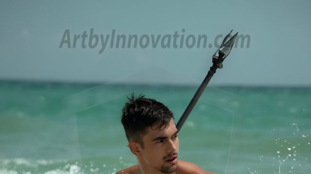 AI-generated HD photos featuring Mermen, The Warriors of the Sea. A collection of over 1,000 AI generated photo images of Mermen Warriors. Shirtless men from all age groups, with slim builds to hot and sexy, muscular body types, and from teenaged boys, to young men, to the handsome Elders. Merman warriors rising from a whirlpool, with a trident in hand, set against a stormy backdrop with dramatic lighting. Vibrant coral reefs, with detailed underwater scenes, highly realistic, with obsidian scales, that shimmer in the sunlight.